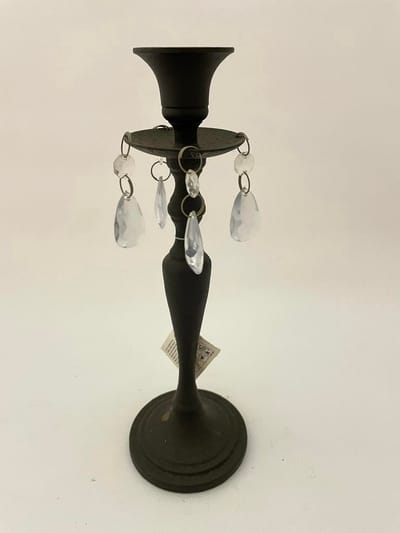 J-Line kandelaar nial. druppels smeedijzer donkerbruin 30cm