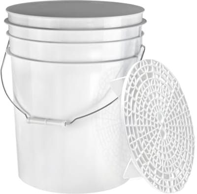 Wasemmer 20 liter met vuilzeef - ideaal voor autowassen en veelzijdig gebruik