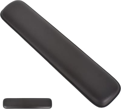 Ergonomische Polssteun van Geheugenfoam, 35 x 7.5 cm, Anti-slip voor PC, Laptop en Gaming, Vermindert Polsklachten en Verhoogt Comfort