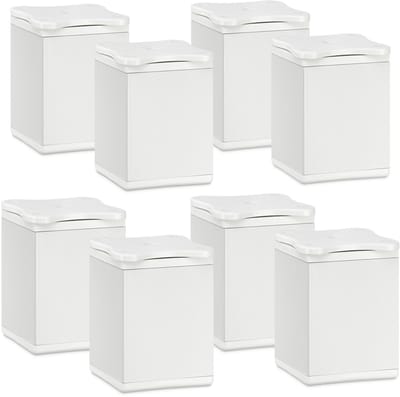 8 St. meubelpoot Quebec 60 mm (+ 10 mm) 40 x 40 mm wit hoogteverstelbare meubelpoten van aluminium van Sotech