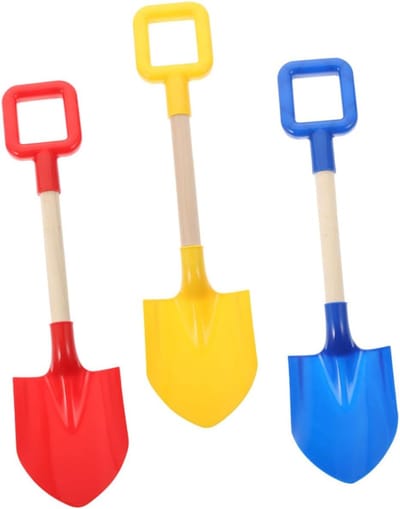 Strandschep Speelgoed - Zand Schep Set - Buiten Spelen - Duurzaam Kunststof Materiaal - 39x9.5x1.5cm - Diverse Kleuren