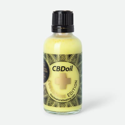 Dutch Natural Healing - water oplosbare CBD met Curcumine 50ML - Beste van 2 werelden