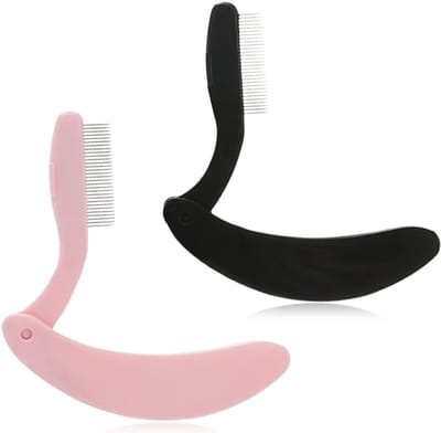 Wimperkam Set - Wimperborstel Applicator - Mascara Verdelen - Opvouwbaar Ontwerp - Compact Formaat