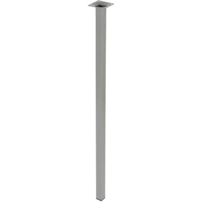 Duraline Meubelpoot Vierkant Staal 2,5x2,5x75cm Grijs