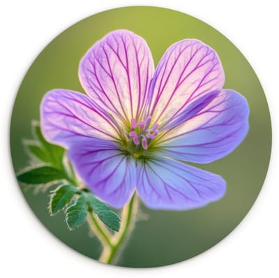 WallCircle® Wandcirkel 120x120 cm - Muurcirkel Bloem - Close up - Paars - Muurdecoratie woonkamer - Wanddecoratie slaapkamer - Kamer decoratie accessoires - Ronde schilderijen XXL