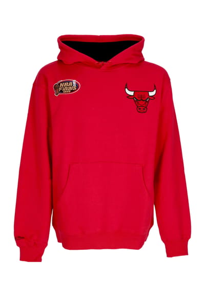 Herenhoodie Nba Premium Fleece Vintage Logo Hoodie Dennis Rodman Chibul Scarlet
