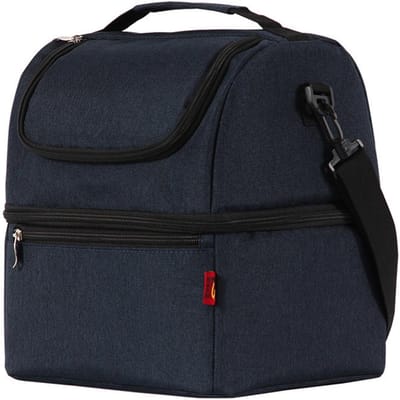 Dubbele geïsoleerde lunchtas, lekvrije lunchbox, koeltas, schoudertas voor mannen en vrouwen, buiten