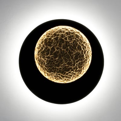 Holländer Plenilunio LED wandlamp, bruin-zwart-goudkleurig, 60 cm