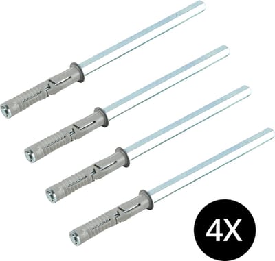 4x Plankdrager met plug 140 x 10 mm