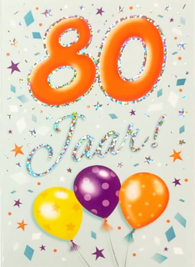 Verjaardagskaart - That Funny Age - 80 jaar - Met Envelop - Per stuk