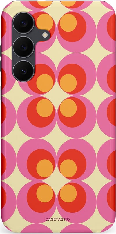 Casetastic Hoesje Geschikt voor Samsung Galaxy S25FE - Stijlvolle Beschermende Duo-layer Case - Circle boogie
