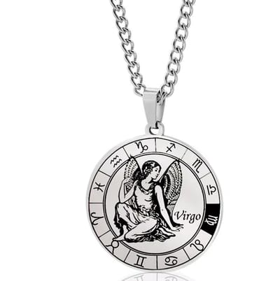 Actie4you® - Sterrenbeeld Ketting – Ketting met Hanger – Horoscoop Ketting – Stalen Ketting – Roestvrijstaal - Maagd