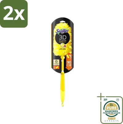 Swiffer - Duster XXL - Telescopische Plumeau - 360° Stofverwijdering - Handvat + 1 Doek - Voordeelverpakking - 2 stuks - Stofdoek - Schoonmaak