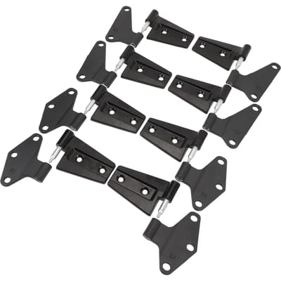 Kit d'assemblage de charnières de porte en acier moulé haute résistance Ensemble de charnières de porte intérieures et extérieures pour modèles JK Rubicon Sahara 2 portes 4 portes