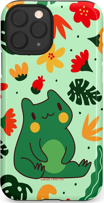 Casetastic Hoesje Geschikt voor Apple iPhone 11 Pro - Stijlvolle Beschermende Duo-layer Case - Kwaakje