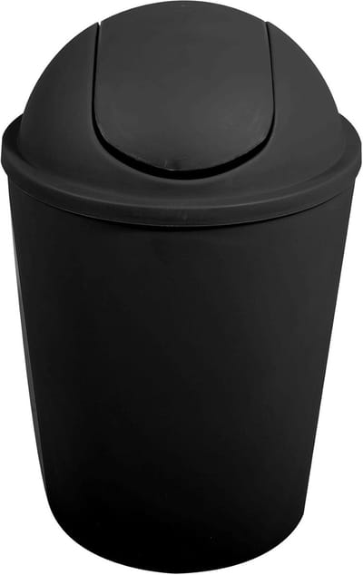 Afvalbak met Deksel - Prullenbak Keuken - Afval Scheiden - Handsfree Gebruik - 5.5 Liter - Zwart