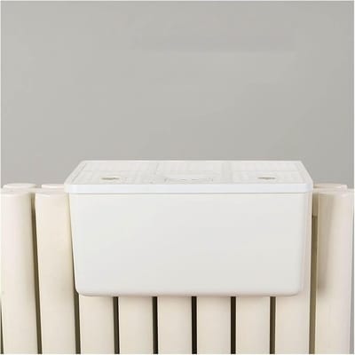 Radiator Luchtbevochtiger - Verdamper Kamer - Luchtkwaliteit Verbeteren - Honingraatfilter Structuur - 34x16.3x18.5cm - Wit