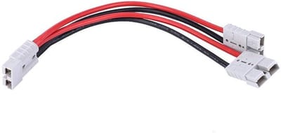 50A 600V batterijconnector, heftruckbatterijladerconnector met verlengkabel, batterijsnelkoppelingsconnectoren, geschikt voor elektrische heftrucks, batterijkarren, touringcars, tractoren
