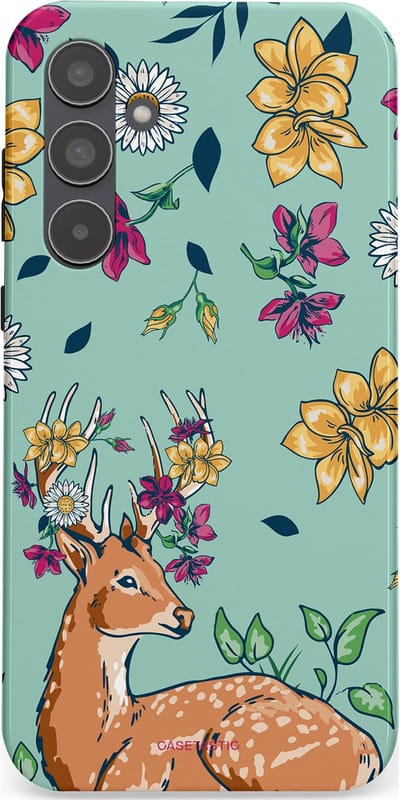 Casetastic Hoesje Geschikt voor Samsung A55 - Stijlvolle Beschermende Duo-layer Case - Bloemenbronst