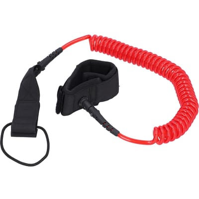 Laisse de Surf Planche de Stand Up Paddle Corde Cheville Jambe Protection de Surf Sécurité pour Pagaie en Eau CalmeRouge Red