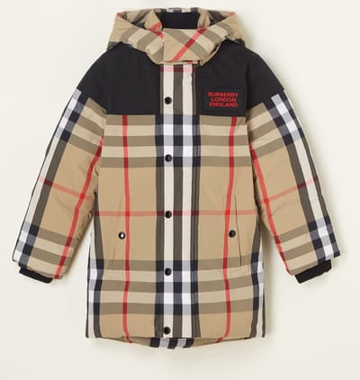 BURBERRY Chrissy gewatteerde jas met donsvulling en afneembare capuchon - Maat 152