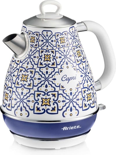 Ariete Capri 2869/0C - Italiaans design waterkoker - 2000 Watt - 1. 7 liter inhoud - draadloos
