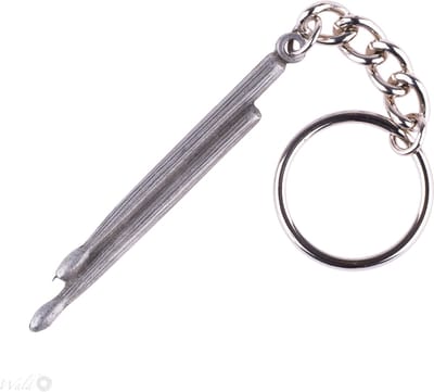 Tinnen sleutelhanger drumstokken