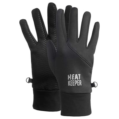 Heatkeeper - Thermo handschoenen met grip - Zwart - S/M - 1-Paar - Handschoenen uniseks