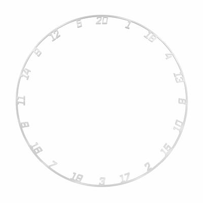 KOTO White Numberring - Cijferring Dartbord