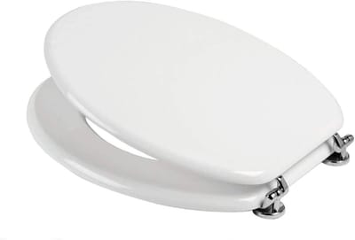 Toiletbril Hout - WC Deksel - Badkamer Upgraden - Soft Close Sluiting - Standaard Maat - Zwart