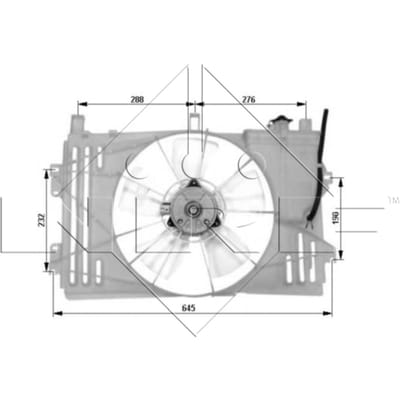Koelventilatorwiel, motorkoeling NRF 47053