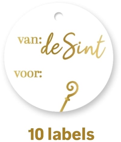 10x cadea - naamkaartje - cadeautag - hangtag - cadeauhanger - leuk inpakken - naamlabel - cadeauversiering - ulabel van de sint voor - naamlabel - cadeau - schoencadeau - leuk inpakken - naamkaartje