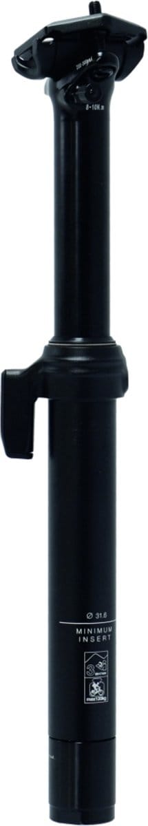 XLC SP-S13 Zadelpen - 30.9 x 352 mm - Setback: 0 mm - Verend Dropper Remote (100 mm) - Aluminium - Zwart