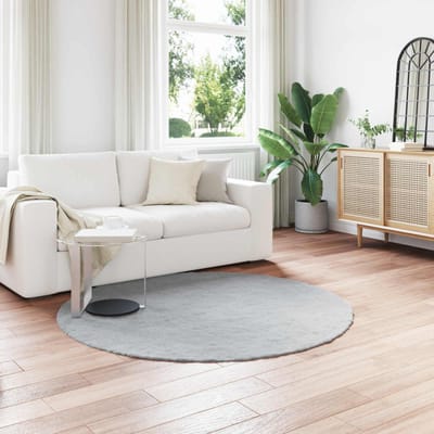 vidaXL - Antislip - vloerkleed - van - imitatie - konijnenbont - OLITE - Grijs