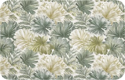 Badmat 80x50 cm - Antislip - Bladeren - Botanisch - Groen - Badmatten voor badkamer - Badkamermat - Douchemat - Badkamer mat