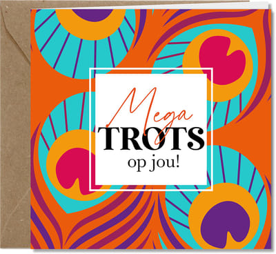 Tallies Cards wenskaarten - Trots Goed gedaan Diploma Geslaagd - collectie WILDcards - 4 kaarten met envelop - duurzaam