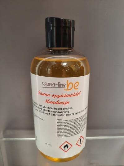 sauna opgietmiddel mandarijn - sauna geuren - sauna opgiet
