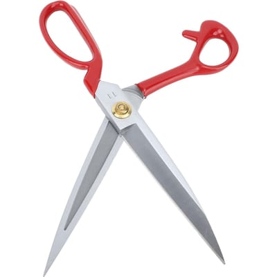 Naaischaar Set Roestvrij Staal Kleermakersschaar en Garenknipper Ergonomisch Rubber Red Handle 11 Inch