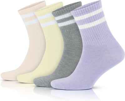 GoWith-katoen sokken- sportsokken-4 paar-wandel sokken-dames sokken-cadeau-35-40