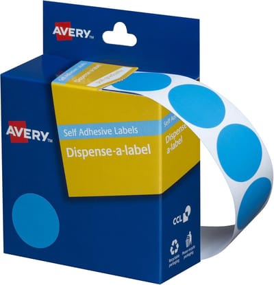 Cirkel Etiketten - Kleurcode Labels - Organiseren Thuis - Verwijderbare Lijm - 24 mm diameter - Blauw