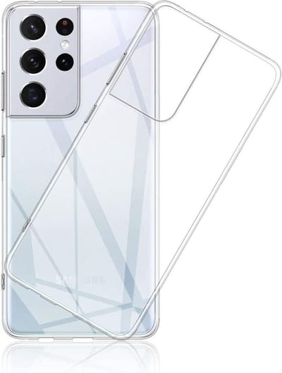 Hoesje Geschikt Voor Samsung Galaxy S21 Ultra Hoesje Geschikt Voor Samsung Galaxy S21 Ultra transparant siliconen cover - Galaxy S21 Ultra ultra dunne Backcover case