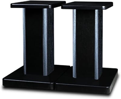 Houten Luidsprekerstandaards - Audio Stands - Verbeteren Geluidskwaliteit - Holle Constructie - 50 cm Hoog - Houtnerf