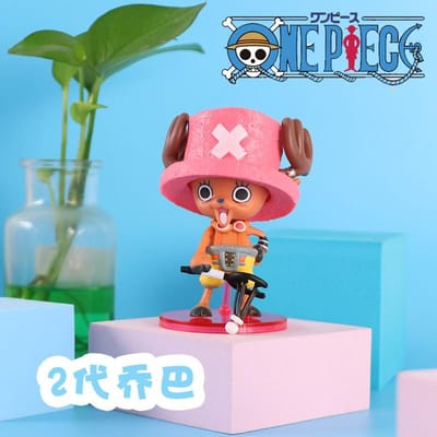 Figurine Anime One Piece Tony Chopper Cos Roger Luffy Zoro Ace Usopp Sanji Shanks Buggy Figurine d'Action Modèle Jouets Poupée NO box pink