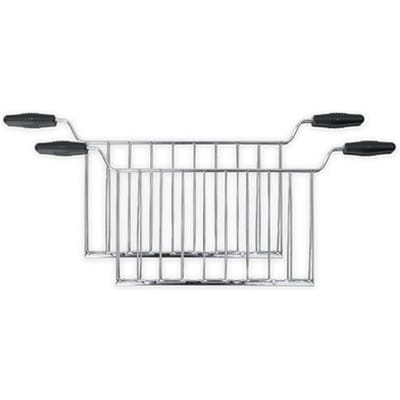 SMEG TSSR02 Sandwichrekken voor Broodrooster - Tostiklemmen - Set van 2 - Geschikt voor TSF02 - Voor Tosti's, Gevulde Broodjes & Bagels - RVS