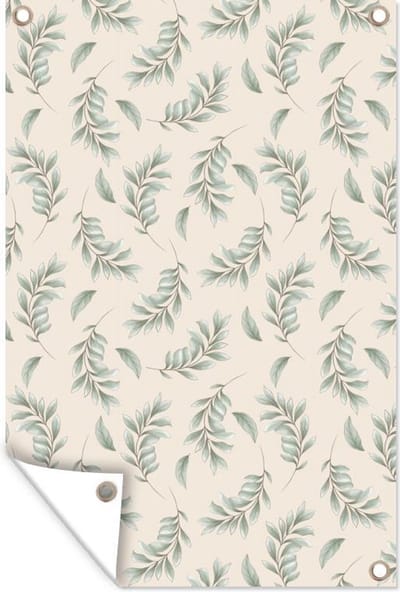 Tuindecoratie Bloemen - Planten - Pastel - 40x60 cm - Tuinposter - Tuindoek