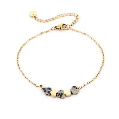 Hartjes armband Black/White