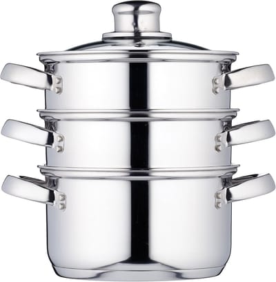 SNJY® Stoomkoker - Foodprocessor - Multicooker - Kookpannen - 5L - Zilver