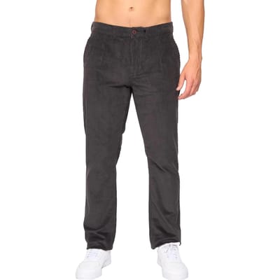 Crosshatch Heren Cordout Losse Broek (Antraciet)
