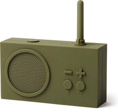 Lexon Tykho 3 badkamerradio kaki - Bluetoothspeaker