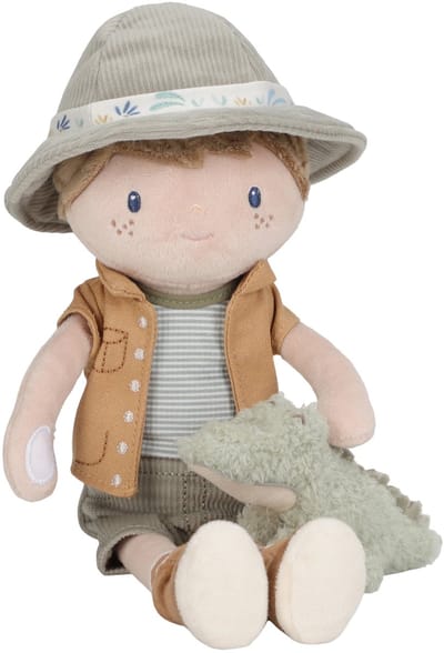 Little Dutch Knuffelpop Jim GRS - Safari Friends Babyknuffels